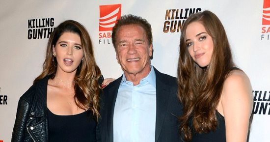 بالصور.. شوارزينجر وابنتاه يخطفون الأضواء فى عرض Killing Gunther
