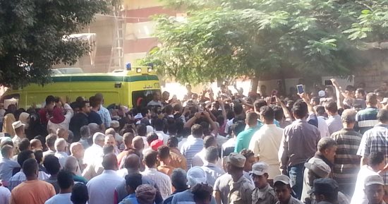 تشييع جثامين أربعة من أهالى بنى سويف لقوا مصرعهم فى حادث سير بالأردن