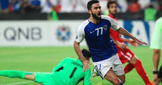 شاهد.. عمر خربين يتعادل للهلال أمام أوراوا بنهائى أبطال آسيا