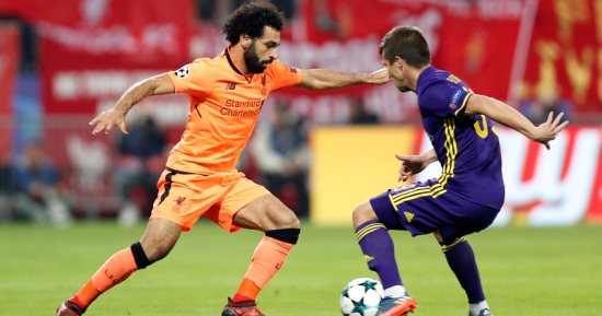 ملخص لمسات محمد صلاح فى فوز ليفربول على ماريبور 7 / 0