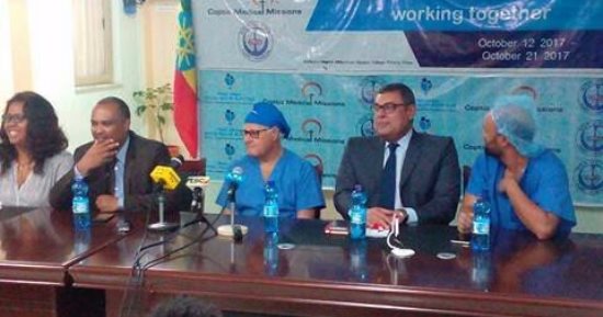 فريق طبى مصرى يؤسس وحدة لعلاج تشوهات العمود الفقرى فى إثيوبيا
