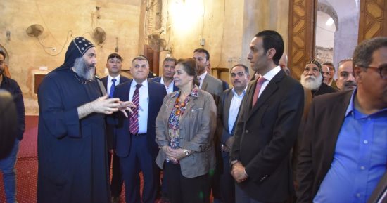 محافظ البحيرة تزور الاديرة بوادى النطرون تمهيداً لإستقبال رحلة العائلة المقدسة