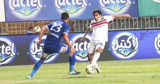 التعادل السلبى يسيطر على مباراة الزمالك وسموحة بعد 15 دقيقة