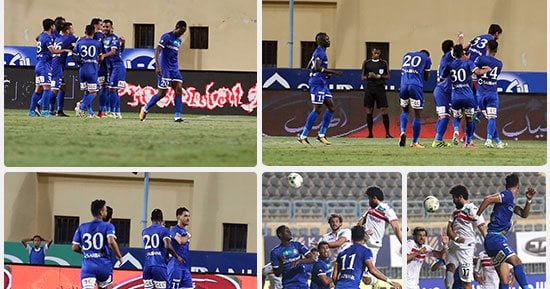 فيديو.. سموحة يتقدم على المصرى بهدف نظيف فى الشوط الأول