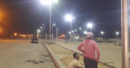بالصور.. تجميل مدخل مستشفى بئر العبد الجديد  بشمال سيناء