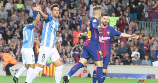 بالفيديو.. برشلونة يعزز صدارته للدوري الإسباني بثنائية فى مالاجا