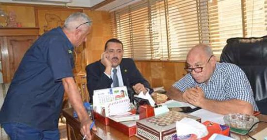 رئيس مدينه المحلة يتفقد أعمال تطوير مداخل القرى مع النواب