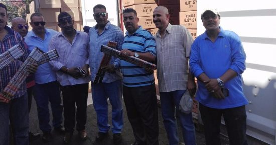 بالصور.. ضبط حاويتين ألعاب نارية محظور استيرادها بميناء الدخيلة فى الإسكندرية