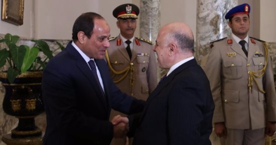 مجلس الوزراء العراقى يناقش نتائج زيارة العبادى لمصر ورؤيته لاستقرار المنطقة