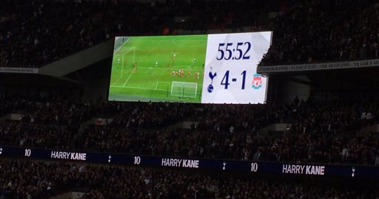 جماهير توتنهام تسجل رقما قياسيا بمباراة ليفربول فى الدوري الإنجليزي