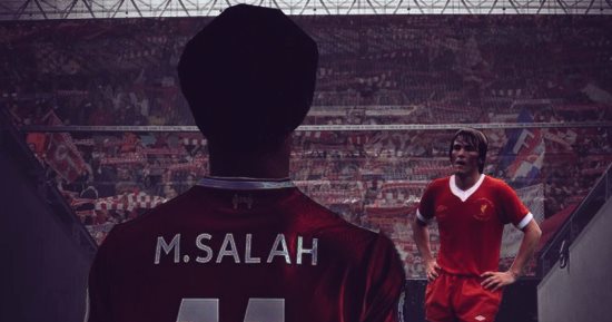 محمد صلاح يتصدر غلاف ليفربول الدعائى لمباراة توتنهام مع أسطورة الريدز