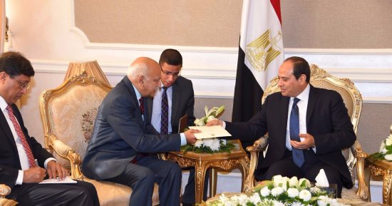 وزير الخارجية الهندى لـ"السيسى": مصر تحدث فارقا فى تشكيل الشرق الأوسط