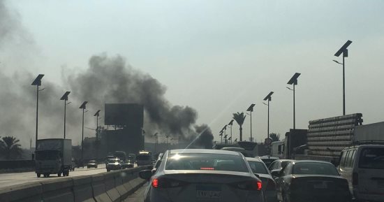 الحماية المدنية تسيطر على حريق بحظيرة مواشى فى المنوفية