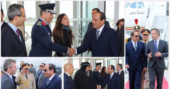 الرئيس السيسي يصل فرنسا في زيارة رسمية لمدة 3 أيام
