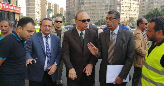 محافظ القاهرة يتفقد أعمال تطوير محور شارع النصر بالنزهة بتكلفة 3.7 مليون جنيه