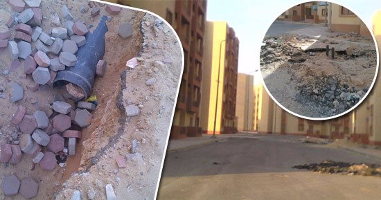 بالصور.. حفر وتكسير بطرق مشروع إسكان الشباب بالجيزة بعد تسليمه.. مديرية الإسكان: مراجعة توصيل شبكات الصرف الصحى السبب.. والأهالى يشكون نقص الخدمات والمرافق: شققنا أصبحت فريسة فى أيدى اللصوص
