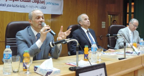 محافظ القليوبية ومدير الأمن يشاركان فى ورشة عمل تحديات الدولة ضد الإرهاب