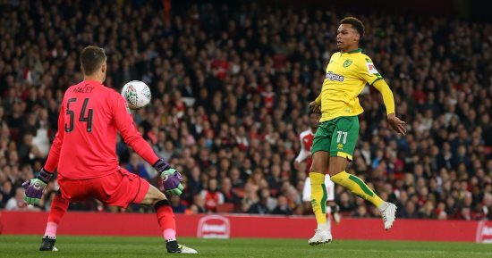 شاهد.. نورويتش يفاجئ أرسنال ويتقدم 1-0 فى حضور الننى