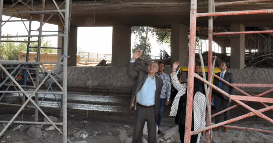 محافظ القليوبية يتفقد أعمال صيانة الكبارى فى بنها  