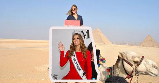 بالصور.. من قلعة قايتباى للأهرامات.. ملكة جمال الكون تحقق حلم الطفولة وتحتضن الآثار المصرية.. إيريس من على ظهر الجمل ترفع شعار " thisisegypt ".. وتزور مكتبة الإسكندرية وتتغزل فى عروس البحر  المتوسط