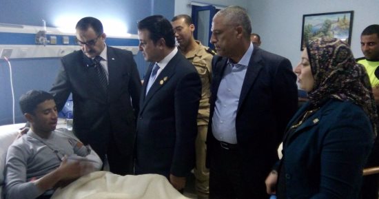"حقوق الإنسان" بالنواب تزور مصابى "الواحات" بمستشفى الشرطة