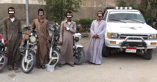 ضبط تشكيل عصابى تخصص فى سرقة الدراجات البخارية    