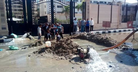 شركة مياه القناة تنتهى من صيانة محطة أبو عارف بالسويس