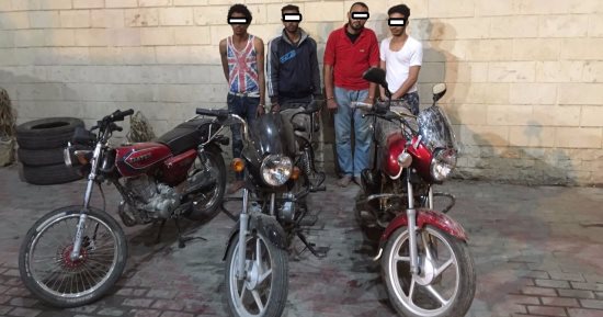 القبض على 3 عاطلين شكلوا عصابة لسرقة الدراجات البخارية فى المقطم