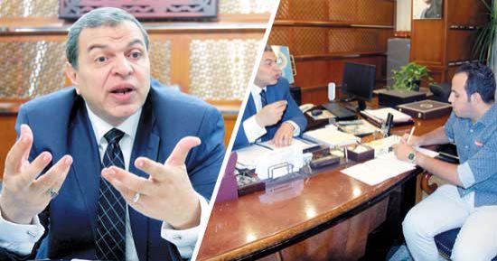 محمد سعفان وزير القوى العاملة لـ«اليوم السابع»: انخفاض البطالة لـ12% فى الربع الأول من 2017.. و2018 بداية للخير لمصر.. ووفرنا 82 ألف فرصة عمل خلال 2016 ونسعى لزيادة تلك الفرص فى 2017