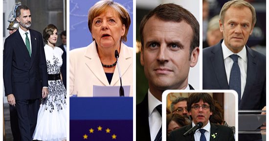 بالصور.. العالم يرفض انفصال كتالونيا.. أمر اعتقال إسبانى للزعيم الكتالونى.. فرنسا وألمانيا وبريطانيا: إعلان غير دستورى ومرفوض.. أمريكا: نقف ونؤيد مدريد.. الاتحاد الأوروبى:  لسنا فى حاجة لمزيد من التصدعات