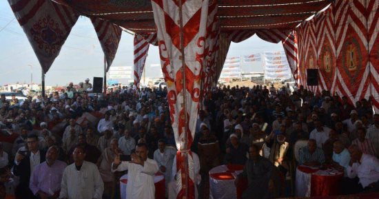 بالصور.. وكيل البرلمان يرعى مؤتمرا جماهيريا ببورسعيد لمطالبة السيسى بالترشح 