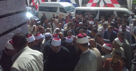 بالصور.. وزير الأوقاف ومفتى الجمهورية ومحافظ كفر الشيخ يفتتحون مسجد عويرة