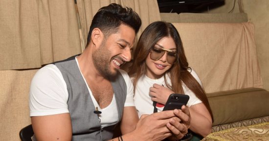  بالصور.. هيفاء وهبى لمحمد حماقى: أنت المطرب الأول