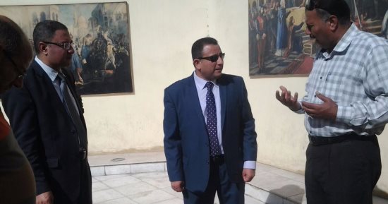 مساعد وزير الآثار يتابع مشروع خفض المياه الجوفية بدار ابن لقمان بالمنصورة