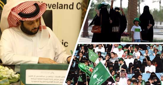 مكسب جديد للمرأة السعودية.. قرار يسمح للسعوديات بدخول الملاعب بداية من 2018.. الرياض وجدة والدمام أول محافظات المملكة تستقبل العائلات فى استاداتها.. رئيسة الاتحاد للرياضة المجتمعية: "قرار يسعد قلب بنات الوطن"