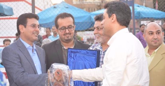 بالصور.. السفير اليمنى يحضر ودية الزمالك فى ميت عقبة