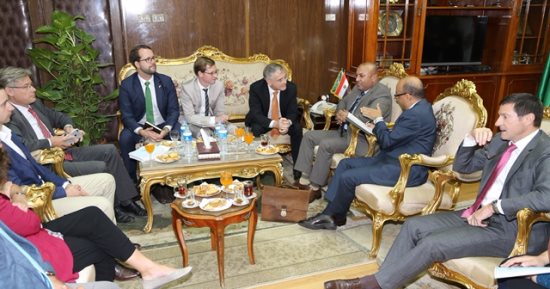 ​بالصور .. محافظ المنوفية يستقبل السفير الألمانى ضمن مهرجان ألمانيا فى الدلتا