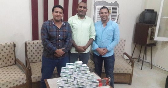  ضبط عامل بحوزته 6600 قرص مخدر وفرش حشيش و200 طلقة بطهطا سوهاج