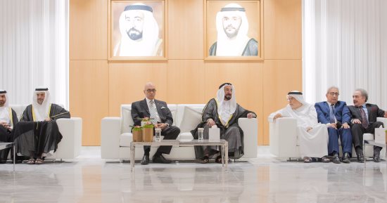 بالصور.. سلطان القاسمى يفتتح مبنى هيئة الشارقة للكتاب ومدينة الشارقة للنشر