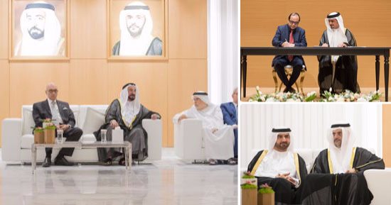 بالصور.. سلطان القاسمى يفتتح مبنى هيئة الشارقة للكتاب ومدينة الشارقة للنشر.. أول منطقة حرة للنشر فى العالم مساحتها 40 ألف متر مربع.. تسع 550 مؤسسة.. وقاعدة بيانات لـ16 مليون كتاب.. وتعفى الناشر من الضرائب