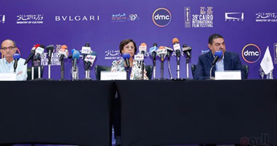 بالصور.. بدء المؤتمر الصحفى للإعلان عن تفاصيل مهرجان القاهرة السينمائى الدولى