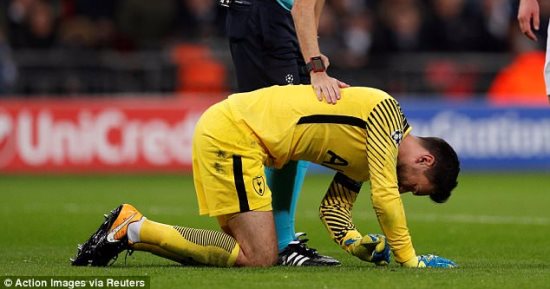 حارس توتنهام يدفع ضريبة الفوز على ريال مدريد بدورى الأبطال