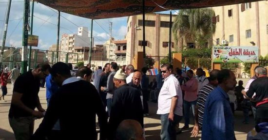 بالصور .. إقبال كبير على إنتخابات نادي بيلا الرياضي بكفر الشيخ