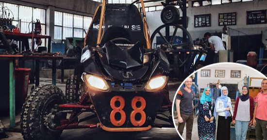 "الطريق إلى واشنطن".. طلاب الهندسة بجامعة حلوان ينافسون فى مسابقة ""Baja SAE العالمية باختراع مصرى 100%.. فريق "باها" يبتكر سيارة المناطق الوعرة.. ويشكون ضعف التمويل.. ويحلمون برفع علم مصر بين العالم المتقدم