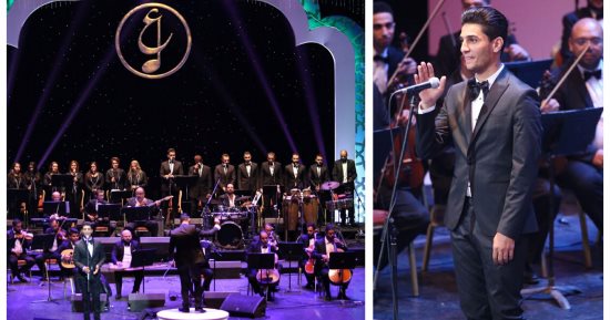 محمد عساف يطرب جمهور مهرجان الموسيقى العربية بأغنية "زى الهوا" 