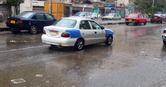سقوط أمطار خفيفة على بعض مدن محافظة دمياط