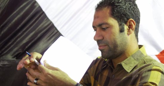 بالصور.. القيصر يدلى بصوته فى انتخابات الإسماعيلى