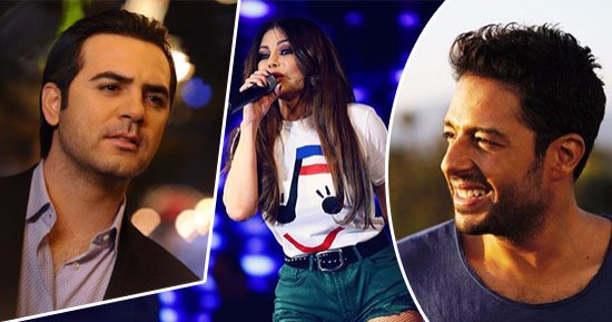 حفلات الشتاء تعود بنكهة مصرية لبنانية.. محمد حماقى الأكثر طلبا ويغنى للمرة الثانية مع هيفاء وهبى نهاية الشهر الحالى.. كارمن سليمان تغنى رغم الحمل مع وائل جسار.. ودويتو يجمع العسيلى ورامى عياش