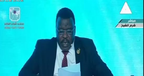 وزير رياضة السودان من شرم الشيخ: منتدى شباب العالم يساهم فى صنع المستقبل