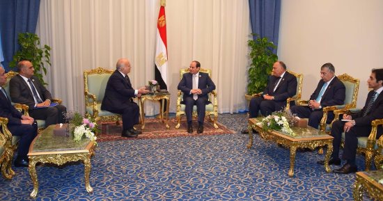 السيسى يستقبل الأمير الحسن بن طلال ويبحثان سبل مواجهة ظاهرة الإرهاب